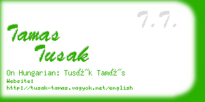 tamas tusak business card